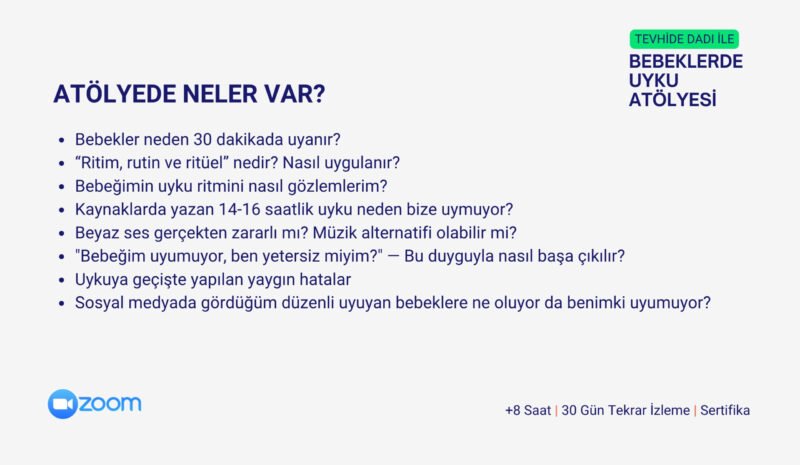 Bebeklerde Uyku Atölyesi - Görsel 2