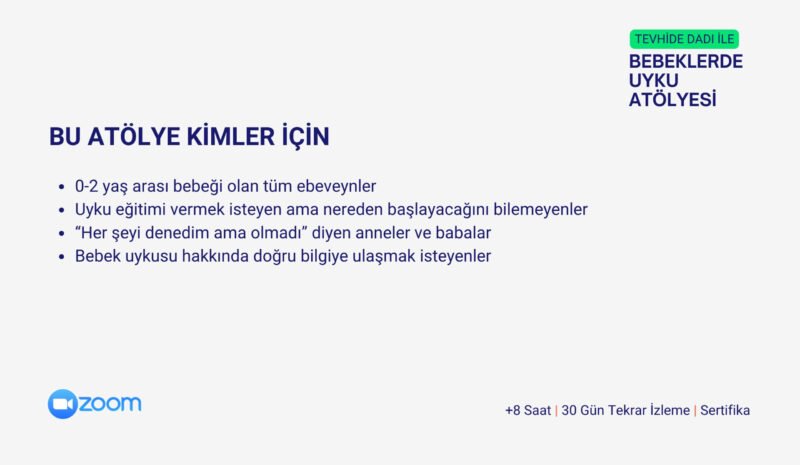 Bebeklerde Uyku Atölyesi - Görsel 3